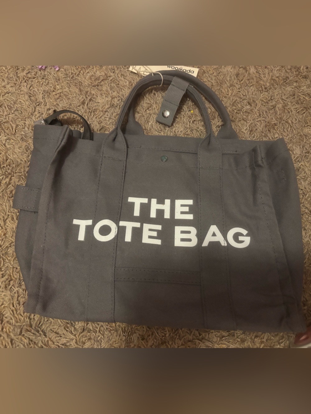 The Tote Bag Canvas Tote - Gray